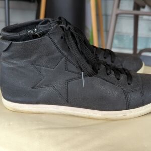 Black High-Top Women's Sneakers